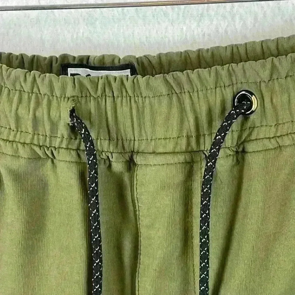 Rock Salt Cargo Joggers Size XL* Green Rayon Nylon Spandex - Picture 4 of 13